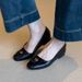 2025 New French Camellia Simple One Step Mary Jane For Women's Shallow Mouth Flat Single Shoes_vogvips.com