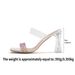 Summer Trendy One Strap High Heeled Sandals For Women Casual Stylish Plus Size Shoes Wear With Skirts_vogvips.com