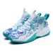Boys' leather waterproof sneakers Students practice basketball shoes_vogvips.com