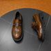 Luxury Men's Genuine Leather Thick-Soled Loafers Open Edge Beaded Cowhide Glossy Lightweight Wear-Resistant Business_vogvips.com