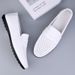 Euro Step Plus Size Men's Leather Shoes Ultrafine Hollow 2025 Spring New Fashion Trend Classic Loafers_vogvips.com