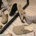Cowhide Version Lazy Style Genuine Leather Round Toed Buckle Versatile Lazy Half Slip Shoes For Women_vogvips.com