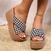 Women’s Shoes Outdoor Wedge Heel Slippers For Women Summer New Korean Version Leopard Print Platform Flip Flops Thick Bottom Beach Sandals_vogvips.com
