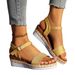 2026 New Large Size Shoes For Export, Summer Casual Sandals, Slippers, European And American Style Wedge Heel Thick Sole_vogvips.com