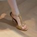 Suede French-style Retro Open-toe High-heeled Shoes, 2026 Summer New Model, Elegant Sophisticated, Beautiful And_vogvips.com