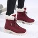 Snow Boots For Women In Winter 2025, With Added Fleece, Thickened Insulation, Warm Leg Protection, High Top Cotton Shoes_vogvips.com