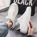Men's Pure White Board Shoes Breathable Lightweight Casual Sneakers Teens Fall Sports Shoes Comfortable Versatile Durable Outdoor_vogvips.com
