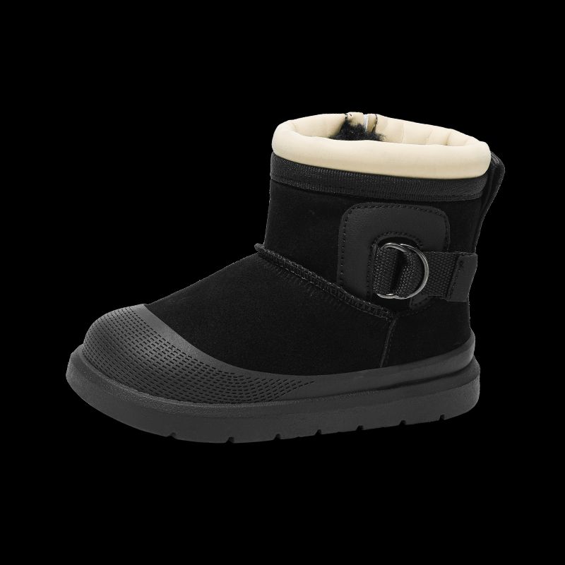 Velvet Snow Boots, Cotton Shoes For Warmth, Men's And Women's One Foot Shoes For Children_vogvips.com
