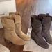 Fashion Denim For Women 2025 Autumn Winter New Thick Heel Heightening Short Stacked Martin Knight Mid-Calf Boots_vogvips.com