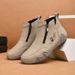 New Autumn And Winter Mid-top Martin Women, Fashionable Zippered Women's Short Boots, Cross-border Foreign Trade Outdoor_vogvips.com