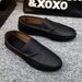 SHLIANG Men Shoes Loafers Casual Shoes Handmade Moccasins Men Comfortable Driving Shoes Sneakers Male Designer Design Footwear Y0155_vogvips.com