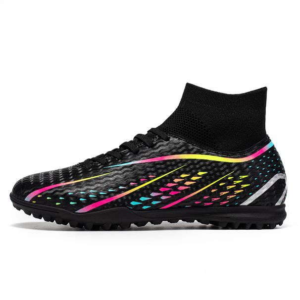 High-Top Soccer Cleats - Lightweight Synthetic Leather Upper With EVA Midsole For Enhanced Comfort & Performance - Ideal For Grass, Turf & Hard Ground_vogvips.com