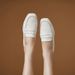 Botis Genuine Loafers Square Toe Soft Leather Black Commuting Work Comfortable Versatile Women's Shoes_vogvips.com