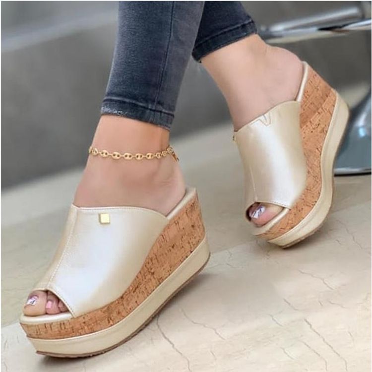 Women's Shoes Wedge Heels Platform Women's Slippers_vogvips.com