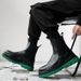 British Style Fancy Green Bottom Black Boots_vogvips.com