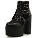 15cm Thick Heel Dance T-Stage Platform Punk Nightclub Super High Heels Short Boots Women's Shoes 526-3_vogvips.com
