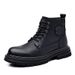 Men's Martin Autumn New British Style Fleece-Lined Thickened Cotton Shoes Outdoor Non-Slip High-Top Work Snow Boots_vogvips.com