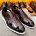 Men's Shoes Large Size Cowhide Retro Men's Sandals With Closed Toe Flat Bottom Hollow Hole Shoes_vogvips.com