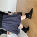 2025 Autumn Winter New Western Internal Height Increase, Tassel Slip-On Mid-Calf Boots With Belt Buckle For Women_vogvips.com