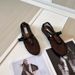 Edition~ Sheepskin Spring Summer Genuine Leather Shallow Mouth One-Strap Hollow Round Toe Flat Shoes For Women Alaia Edition~_vogvips.com