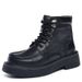 European Warm Series Light High-End Martin Men's Winter Fashion Trend Versatile Short Thick Sole Height-Increasing Work Boots High-Top_vogvips.com