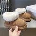 2026 Same Style Children's Snow Boots Short Tube Non-Slip Warm Thick Sole Slip-On Kids Parent-Child Shoes_vogvips.com