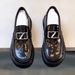 Spring Genuine Leather Round Toe Slip-On Thick Sole Business Casual Loafers Men Versatile Comfortable_vogvips.com