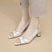 Simon Laina Comfortable Leather Peep-toe Sandals For Women, 2026 Summer New Model, Leather, Soft Sole, Medium Heel,_vogvips.com