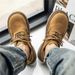 Men's Spring Lace up Big Toe Shoes Fashionable Casual And Formal plus Size Martin Versatile Outdoor_vogvips.com