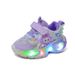 2026 Spring And Autumn Girls' New Cartoon Light-Up Magic Tape Sneakers Princess Girls Glowing Running Shoes Trend_vogvips.com