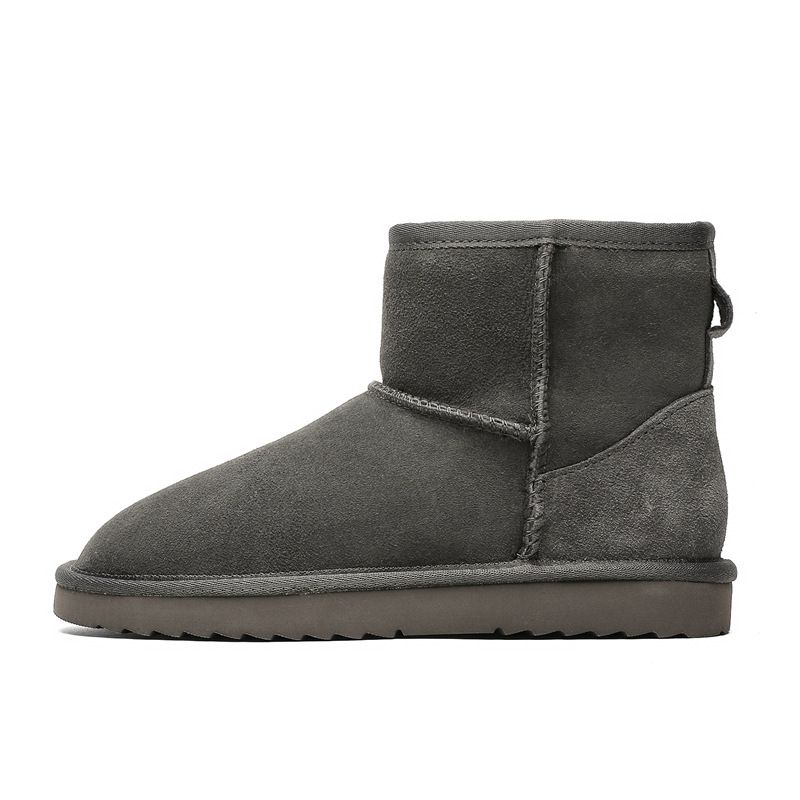 Women's Shoes Sheepskin And Fur Thick Soled Snow Boots For Women Short Tube Thick Bread Shoes Warm Plus Velvet Winter Cotton Shoes_vogvips.com