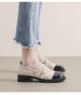 thick-soled Mary Jane Shoes Women's French Color Matching College Style Small Leather Shoes Thick Heel Soft Sole Single Shoes_vogvips.com