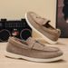 Men's Fashionable Versatile Flat Casual Shoes Slip-On plus Size Single Shoes_vogvips.com
