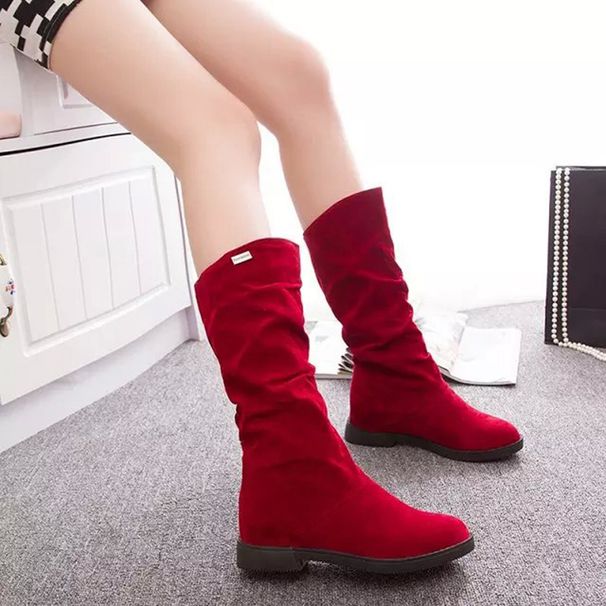 Ankle Boots Waterproof Leather Chic Casual Mid Heel Pointed Toe Buckle Outdoor Boots_vogvips.com
