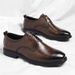 Men's Large Size Genuine Leather Brogue Shoes Classic British Style Business Dress Shoes_vogvips.com