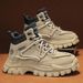2025 New Autumn Anti-Slip Wear-Resistant Safety Shoes Men's Thick-Soled Height-Increasing Hiking Sports Martin Boots_vogvips.com
