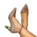 Women's Gold High Heels Fashion Shiny Shoes Silver Heels Pointed Alien Heels High Heels Muller Women's Shoes_vogvips.com