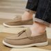 Euro Step 2025 Autumn New Loafers Fashion Trend Versatile Youth British Style Men's Shoes_vogvips.com
