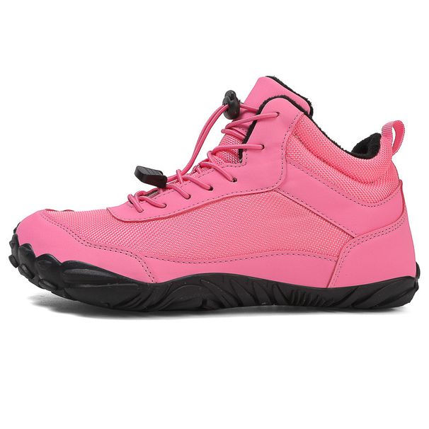 Outdoor Five Finger Snow Boots Autumn And Winter Men And Women Couples Waterproof Cotton Shoes Plus Velvet Thickened Mountaineering Cotton Boots_vogvips.com