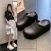 New Women's Double-layer Thick-soled 7cm Bag Head Slippers Arch-heightened Nurse Lazy Shoes_vogvips.com