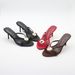 Women's Shoes Versatile Spring New Arrival Women's Shoes Black Metallic Details Round Toe Stiletto Sandals Elegant Slippers_vogvips.com