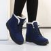 Women's Winter New Korean Style Thick-Soled Short Female Student Shoes Cotton With Fleece Warm Large Size Snow Boots For_vogvips.com
