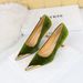 1818-1 European And American Fashion Sexy Nightclub Slimming Wine Glass High Heel Shih Tzu Velvet Shallow Mouth Metal_vogvips.com