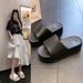 Summer New Women's Thick Bottom 5.5cm Height Increase Outer Wear One-word Drag Stepping On Shit Slippers EVA_vogvips.com