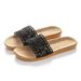 Women's Lace Hollow-Out Linen Home Slippers, Indoor Non-Slip_vogvips.com