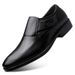Men's Casual Leather Shoes Soft PU Upper Comfortable Low-Top Business Formal Slip-On Loafers For Daily Wear Formal Business Shoes, New British Shoes_vogvips.com