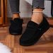 Shoes Women's Fleece Lined Winter Flat Shoes Style Warm Shoes For Formal & Casual For Women Stiletto Sandals Open Toe Round Heel_vogvips.com