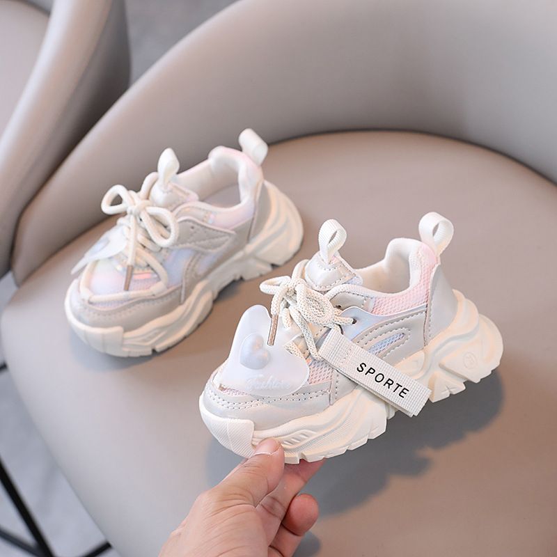 Sports 2026 Spring Autumn Breathable Mesh Casual Lightweight Soft Sole Girls' Dad Shoes For Young And Middle-Aged_vogvips.com