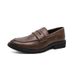 Euro Step Plus Size New Loafers Fashion Men's Slip-On Casual Trendy One-Push Lazy Leather Shoes_vogvips.com