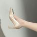 Women’s Shoes High Heels Elegant Thick Heels Square Diamond Single Shoes Women Spring Women's Shoes Light Luxury High End Wedding Shoes_vogvips.com